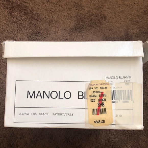 Manolo Blahnik Leather Strappy Sandal 105 Stiletto Heels with Ankle Strap - Picture 6 of 14